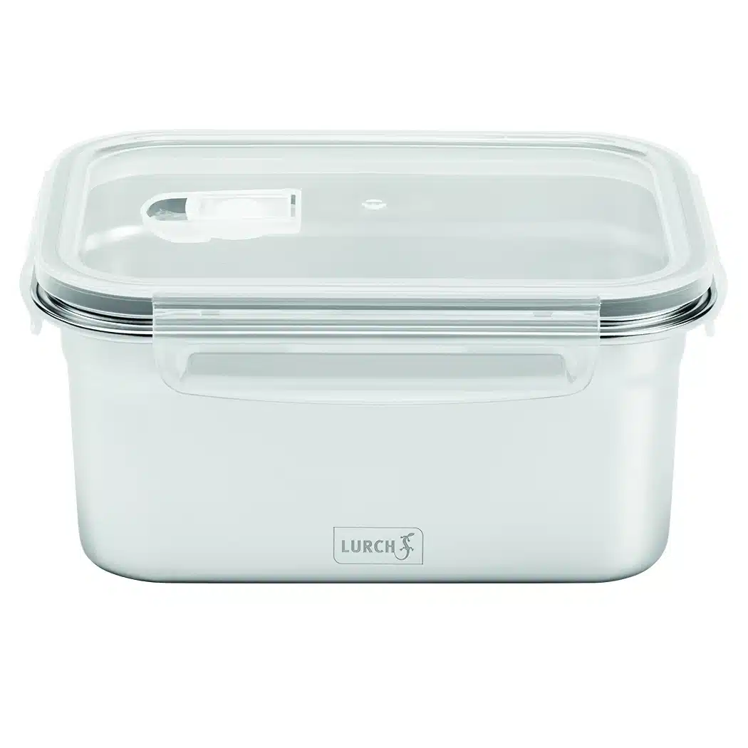 קופסת אוכל מנירוסטה עם מכסה פלסטיק במידות שונות – LURCH – תמונה 13