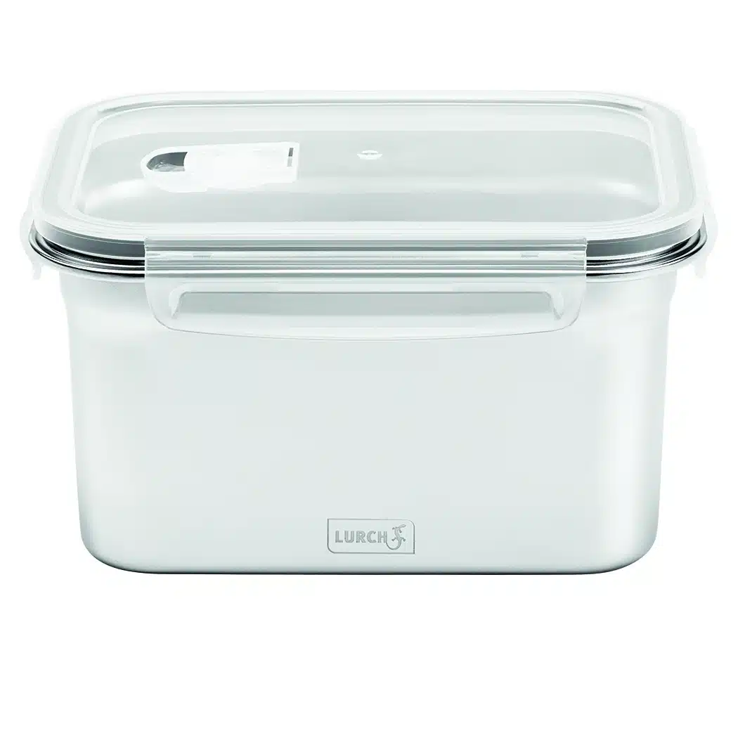 קופסת אוכל מנירוסטה עם מכסה פלסטיק במידות שונות – LURCH – תמונה 14