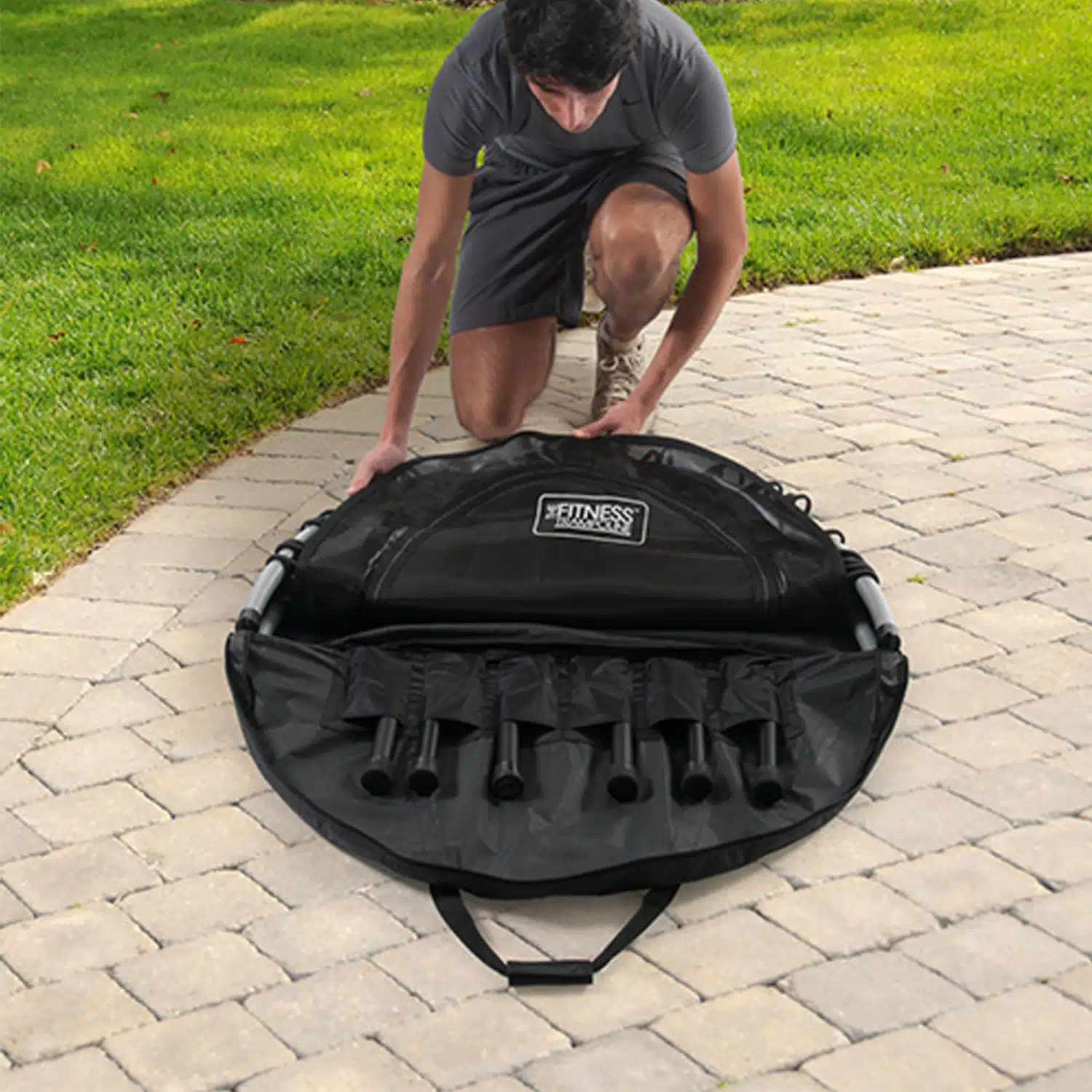 תיק אחסון ונשיאה לטרמפולינה JumpSport Pro 550 – תמונה 3