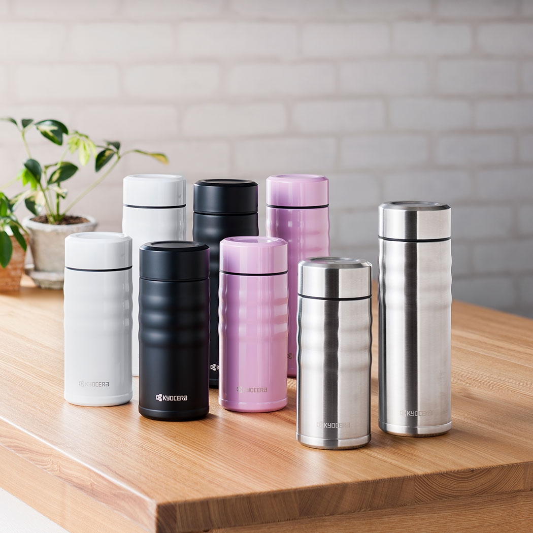 תרמוס אישי 500 מ"ל קרמי איכותי עם מכסה מתברג - KYOCERA – תמונה 7
