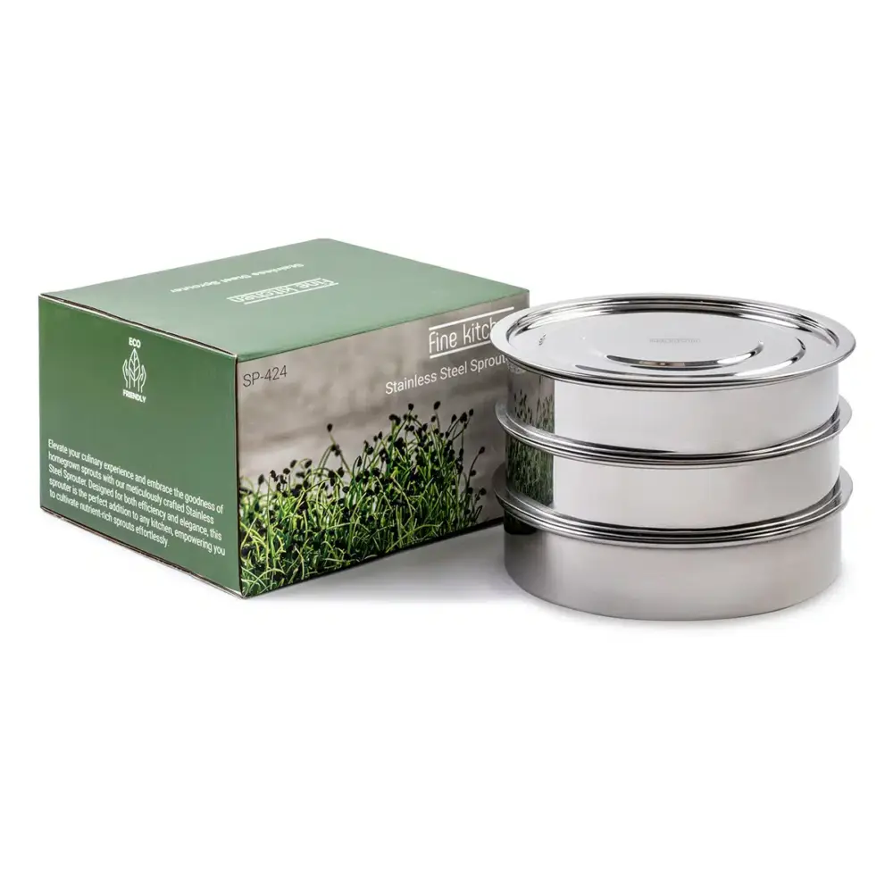 מנבטה ביתית מנירוסטה, 3 קומות | Fine Kitchen