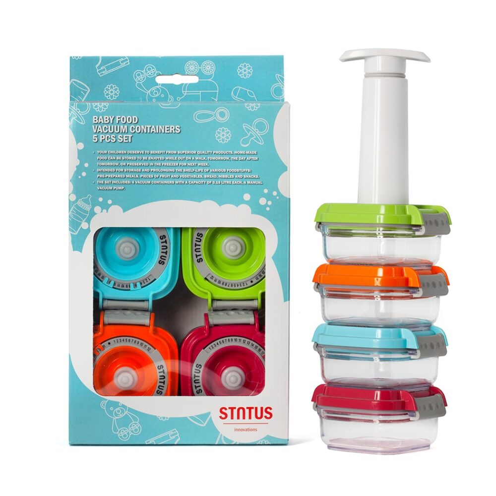 סט קופסאות וואקום עמוק למזון תינוקות - Status