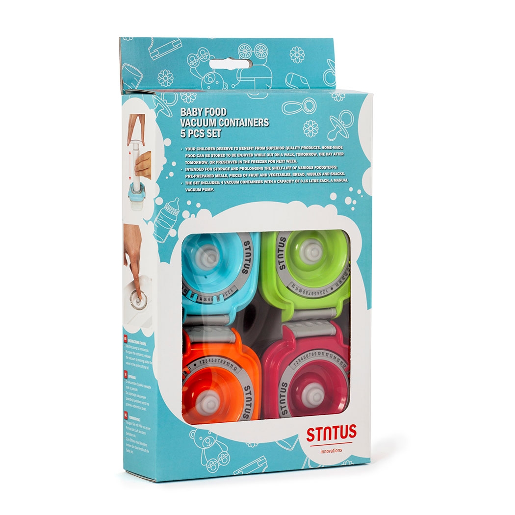 סט קופסאות וואקום עמוק למזון תינוקות - Status – תמונה 2