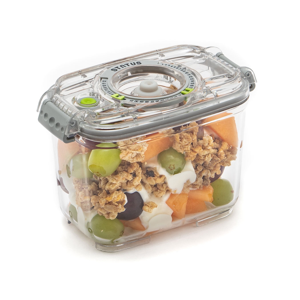 קופסאות אחסון מזון בוואקום 0.5 / 0.8 ליטר עם מכסה שקוף – Status – תמונה 2