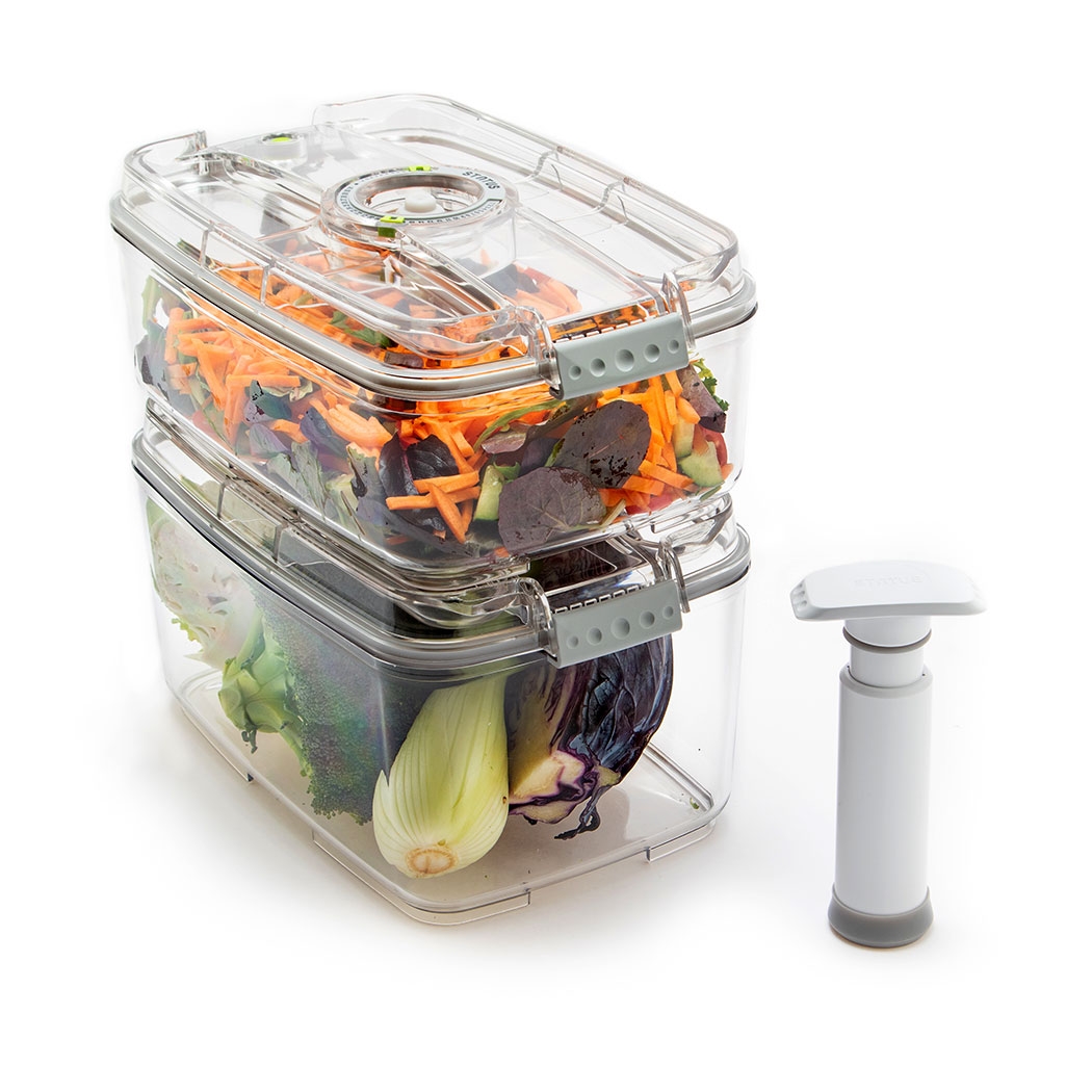 קופסאות אחסון ואקום לאוכל בנפח 1.4/2 ליטר עם מכסה שקוף - Status – תמונה 3
