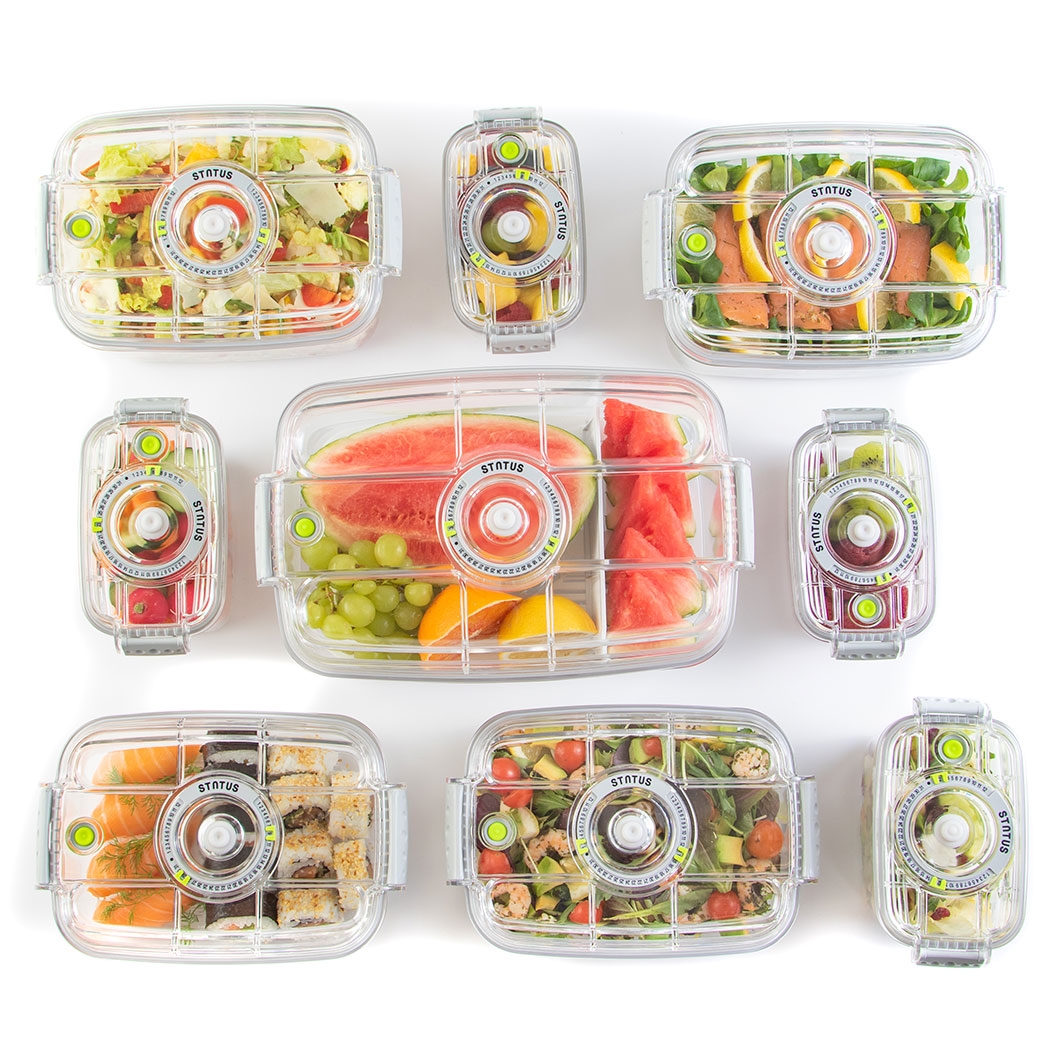 קופסאות אחסון ואקום לאוכל בנפח 1.4/2 ליטר עם מכסה שקוף - Status – תמונה 7