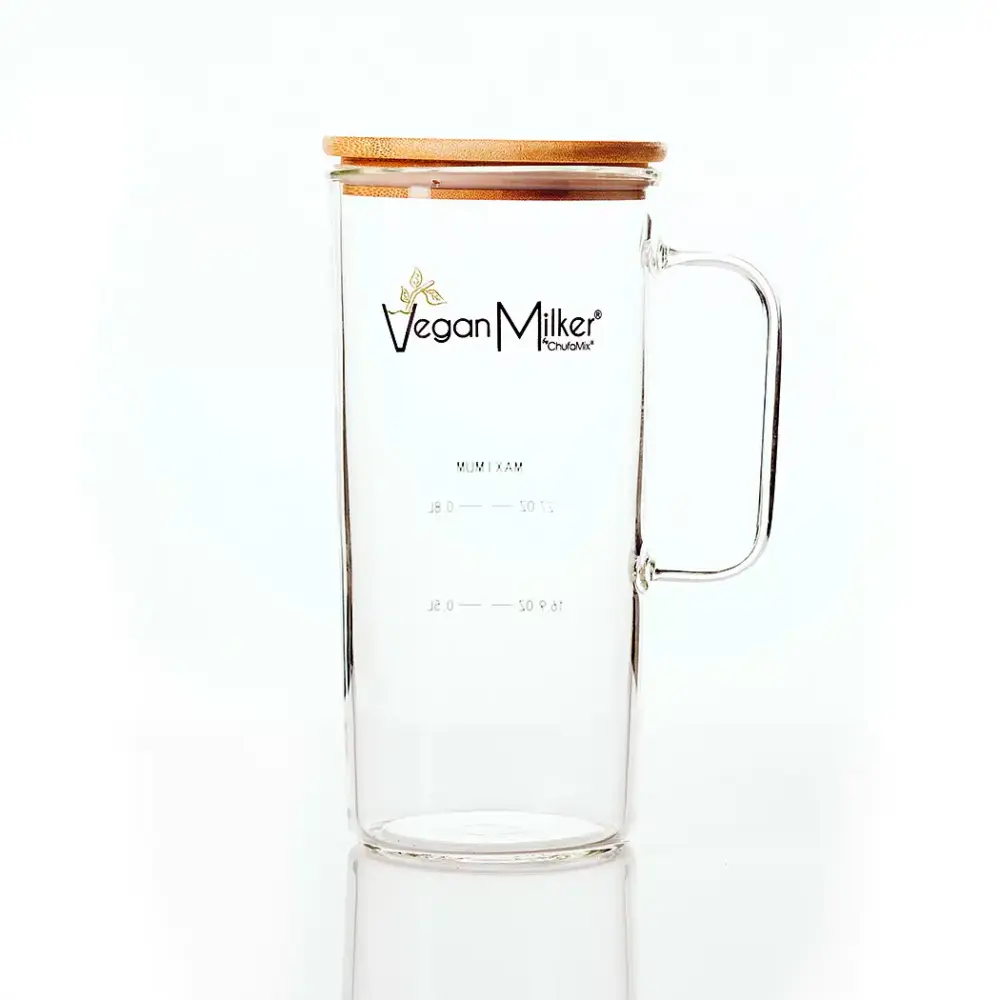קנקן זכוכית 0.8 ליטר Vegan Milker מבית Chufamix