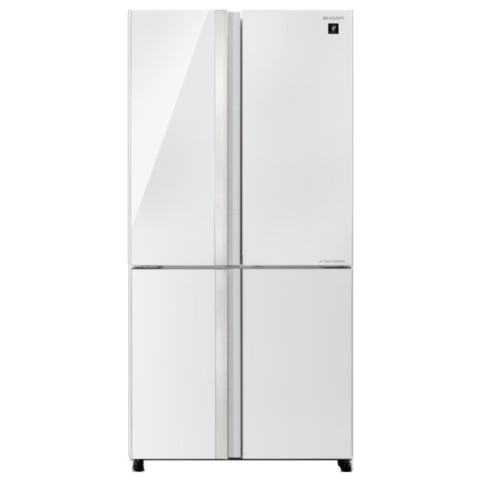 מקרר ‏4 דלתות SHARP SJ-FSRN87-WH עם נפח 611 ליטר וטכנולוגיית Hybrid Cooling