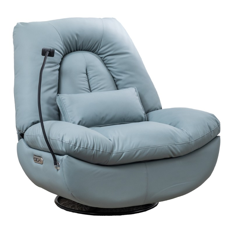 כורסת מסאג AIR LEATHER ARIAN כחול שמיים