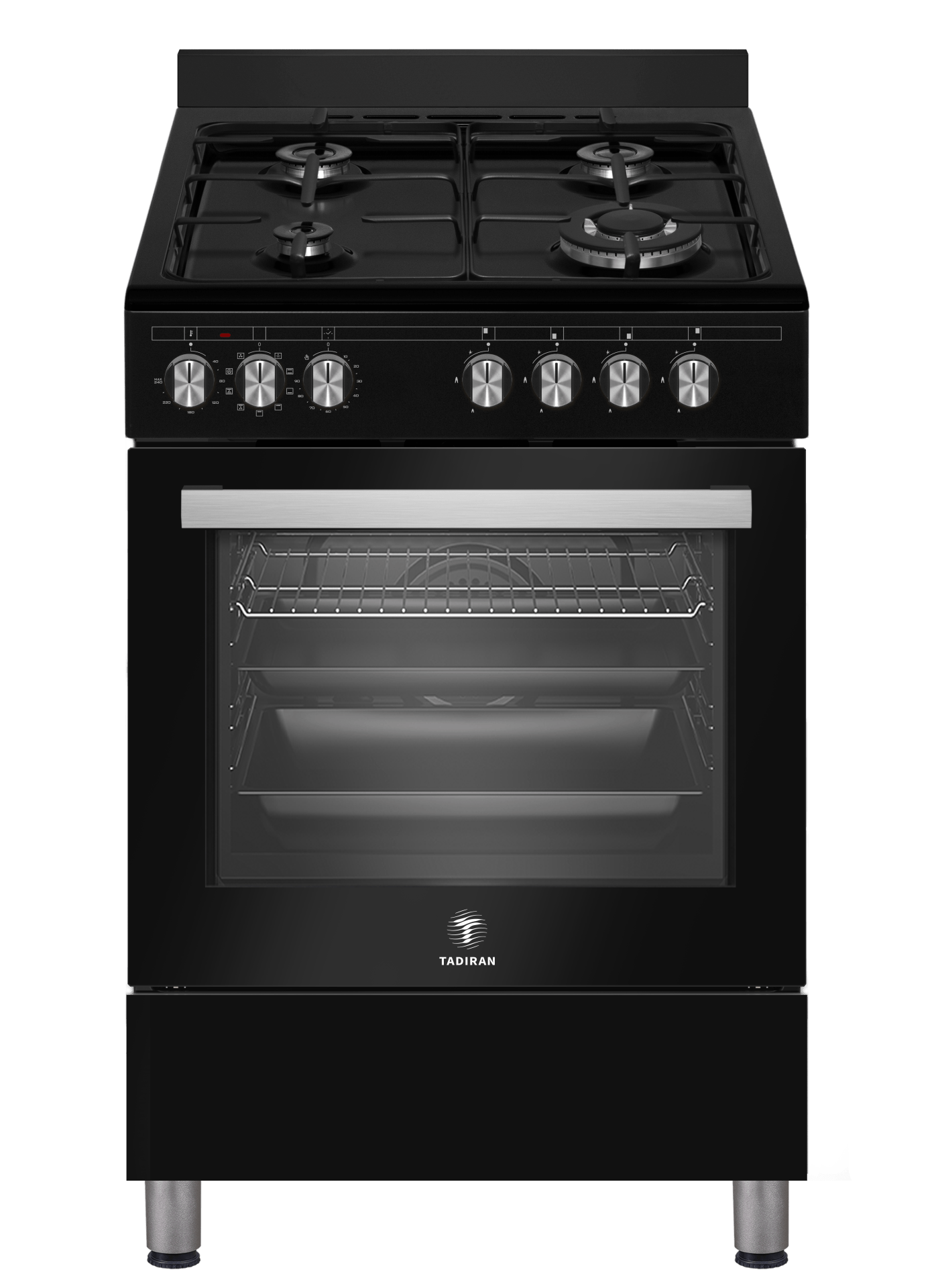 תנור משולב גז תדיראן TOFS650B שחור עם נפח אפייה 60 ליטר