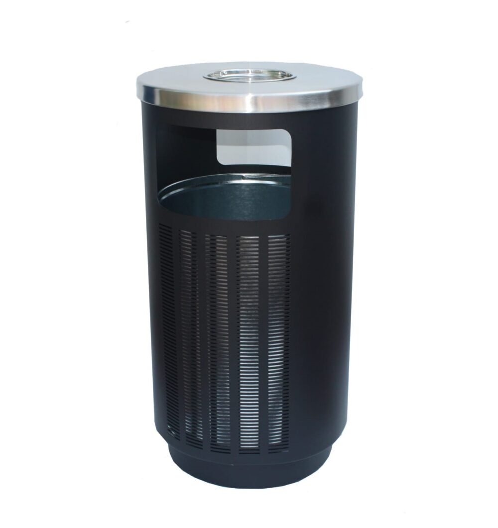 פח גלילי מחורר 45L בצבע שחור מבית EKO