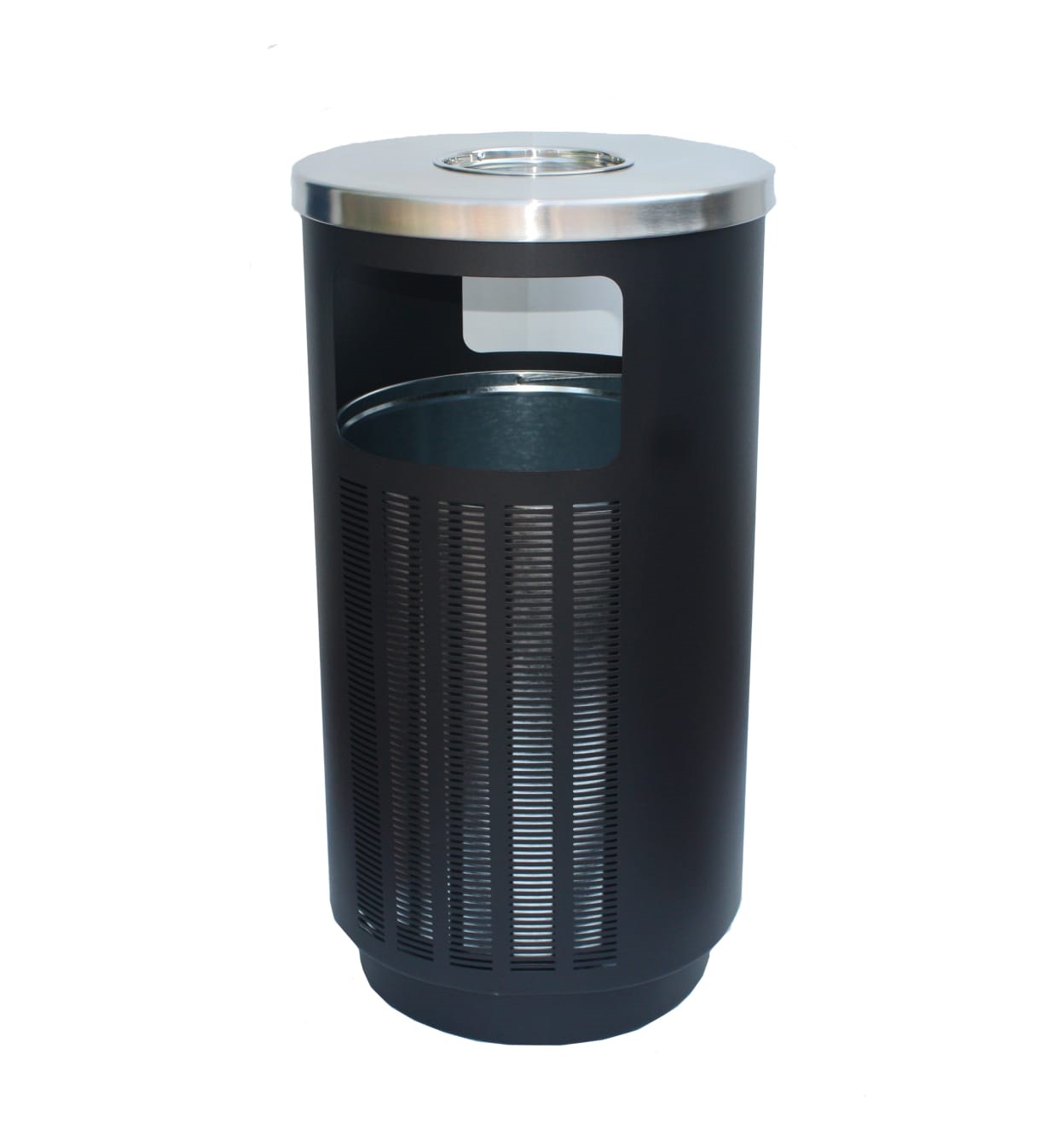 פח גלילי מחורר 45L בצבע שחור מבית EKO