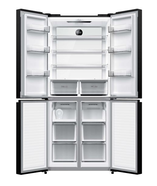מקרר 4 דלתות תדיראן TADR4 415GB - קיבולת 415 ליטר וזכוכית שחורה אלגנטית – תמונה 3