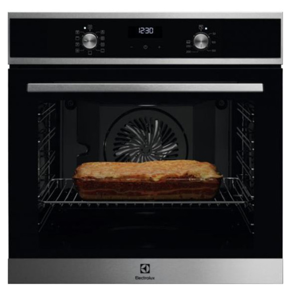 תנור בילד אין נירוסטה Electrolux EOH64219X עם תא אפייה ®InfiSpace וחימום מהיר