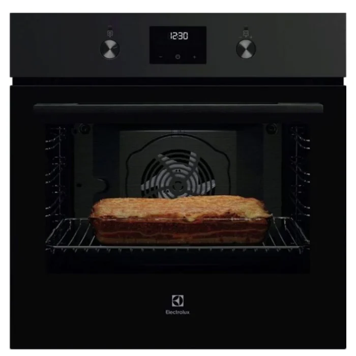 תנור בילד-אין שחור ELECTROLUX EOH 5222 G עם תא אפייה InfiSpace גדול במיוחד