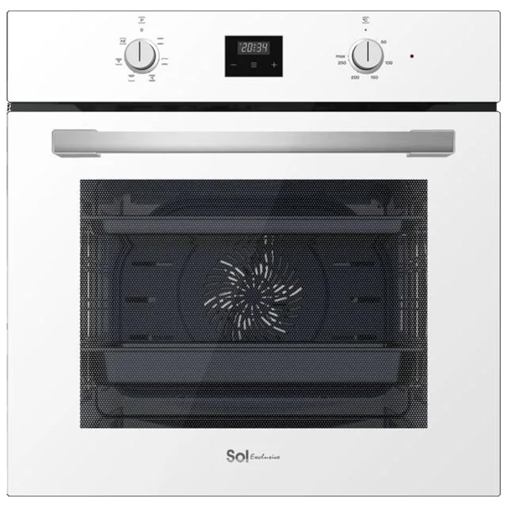 תנור אפיה בילד אין SOL HO-6505W עם תכולה של 72 ליטר ומגוון תוכניות אפיה