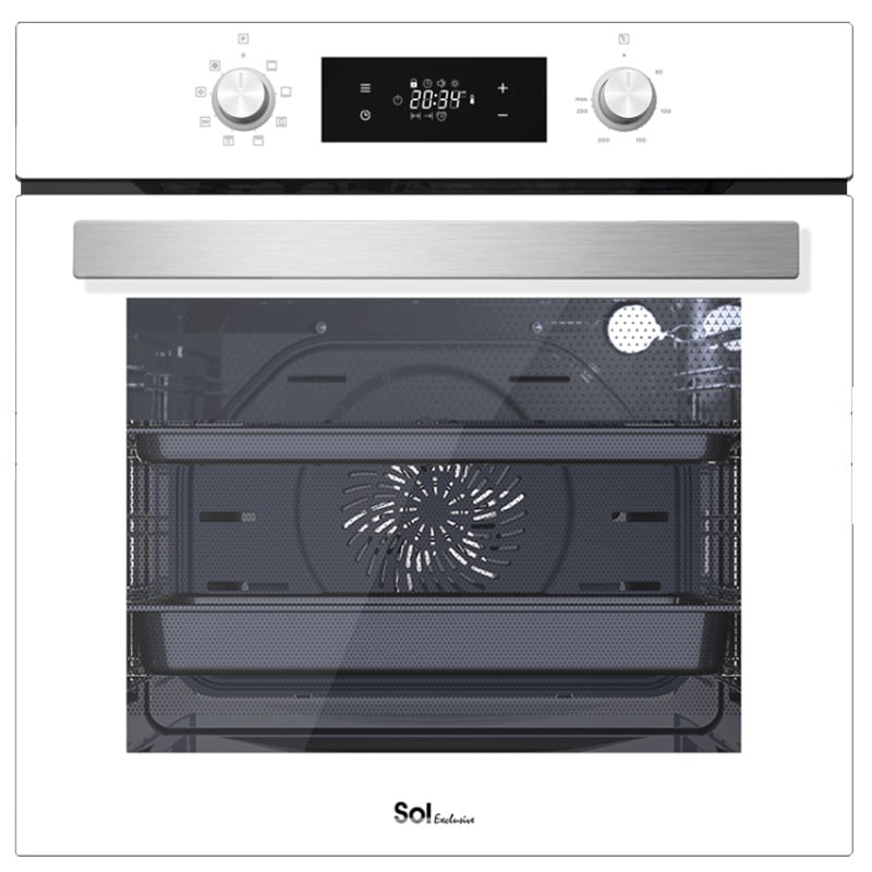 תנור בנוי 72 ליטר SOL HO-6705W עם טורבו 3D ותצוגת LCD