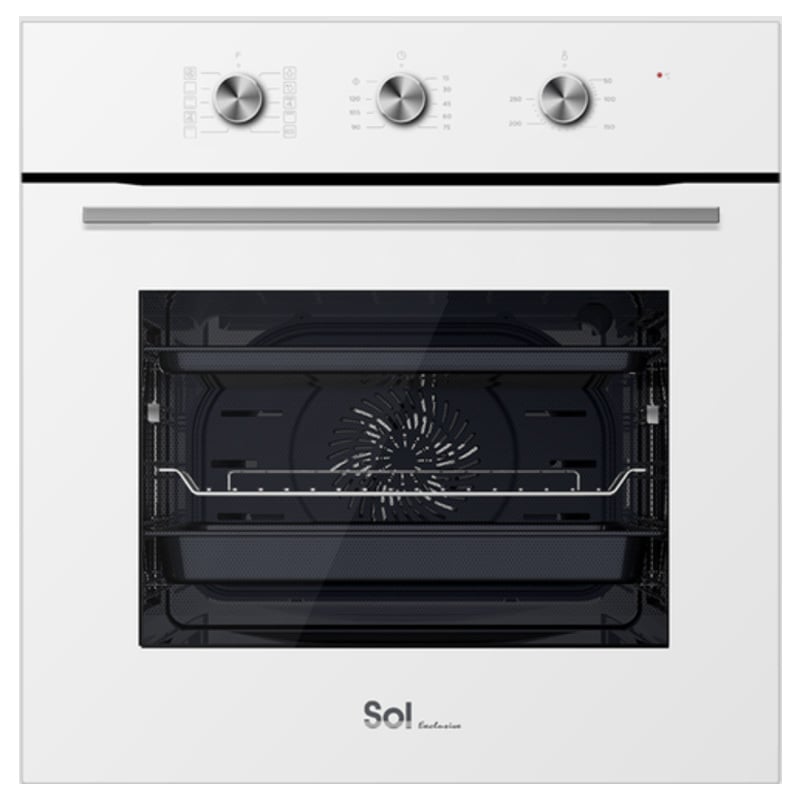 תנור אפייה בילד אין SOL HO-9901W - קיבולת 70 ליטר וניקוי אדים מתקדם