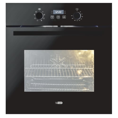 תנור בילד אין דיגיטלי שחור LY VENT OV-T-180B עם קיבולת של 73 ליטר