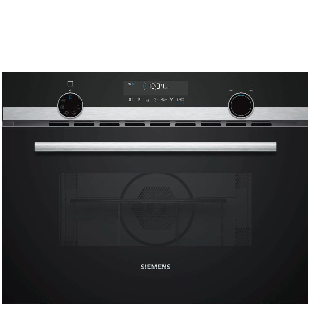 תנור בילד אין שחור Siemens CM585AGS0 עם נפח 44 ליטר ומיקרוגל משולב 900W
