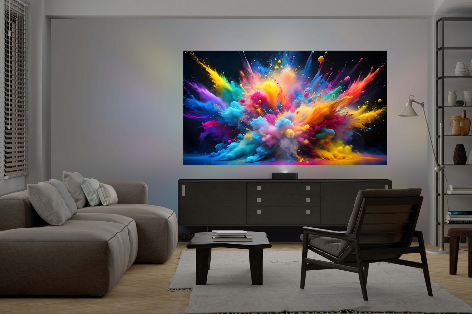 מקרן UST לייזר נייד Optoma Photon Go עם Google TV - קונקטור – תמונה 5