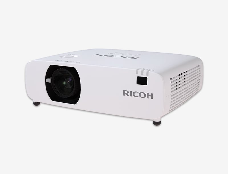 מקרן לייזר Ricoh PJ WUL5A50 WUXGA 5200 לומנס עם תמיכת 4K - קונקטור