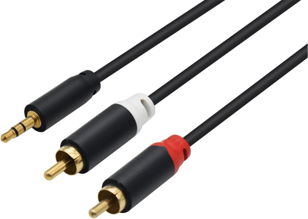 כבל אודיו סטריאו PL3.5 ל-2RCA EAZO EZ11150 1.5 מטר - קונקטור