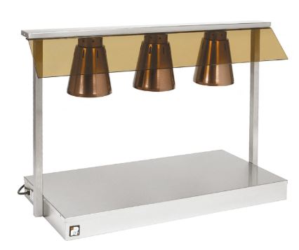עמדת חימום חשמלית 3 נורות במידות 106X53X70 - ללא חימום תחתון