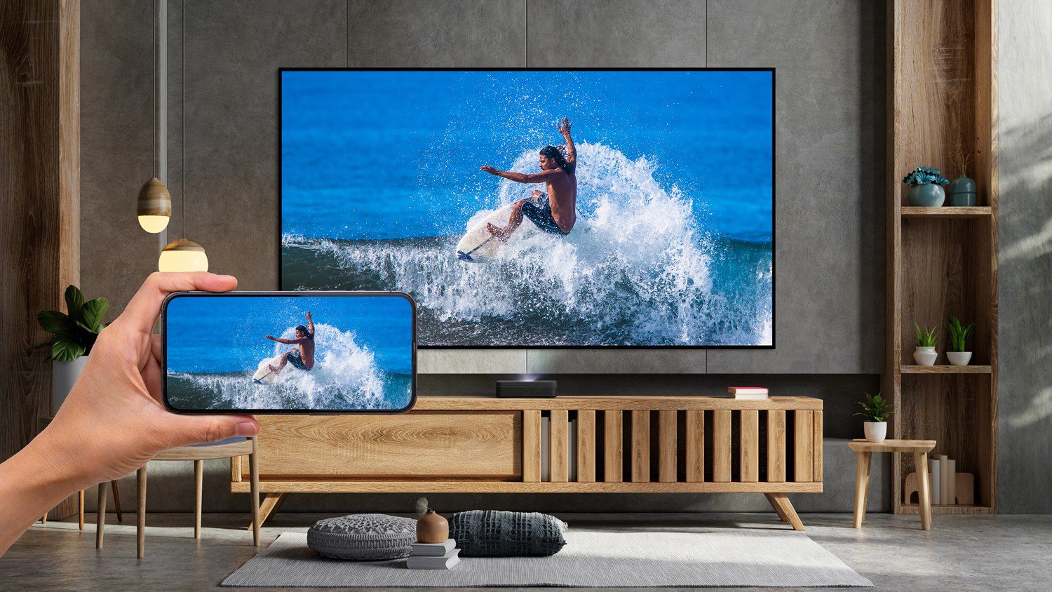 מקרן UST לייזר נייד Optoma Photon Go עם Google TV - קונקטור – תמונה 4