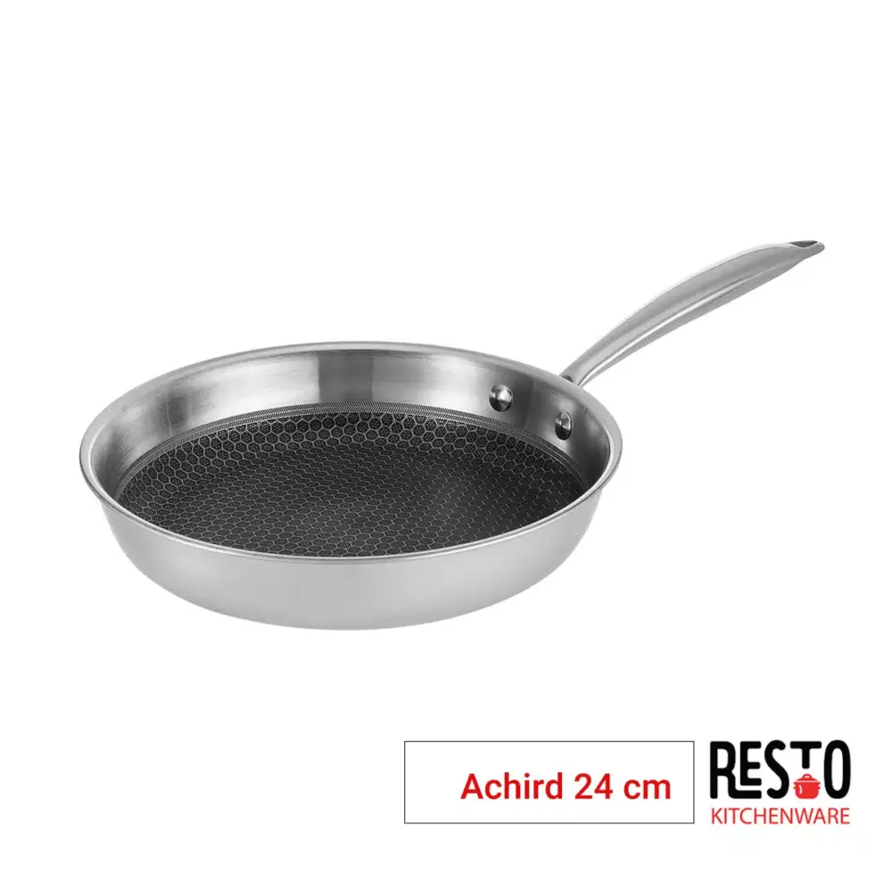 מחבת נירוסטה כוורת Resto 24 ס"מ עם ציפוי נון סטיק - New Horizon