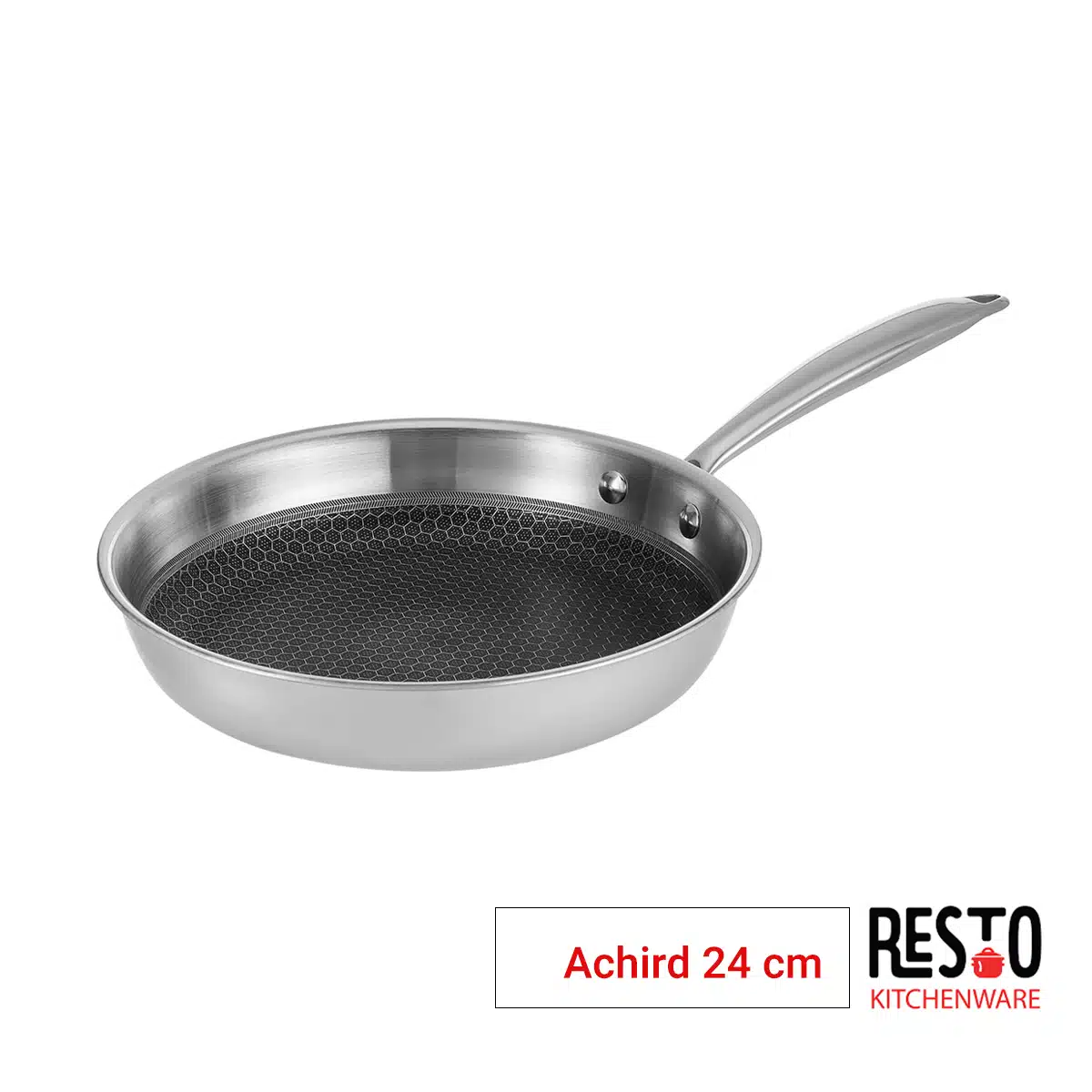 מחבת נירוסטה כוורת Resto 24 ס"מ עם ציפוי נון סטיק - New Horizon