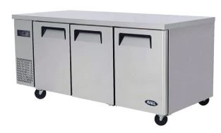 מקרר דלפקי 3 דלתות 180X60 גובה 85 ס"מ ATOSA 9040 עומק 60