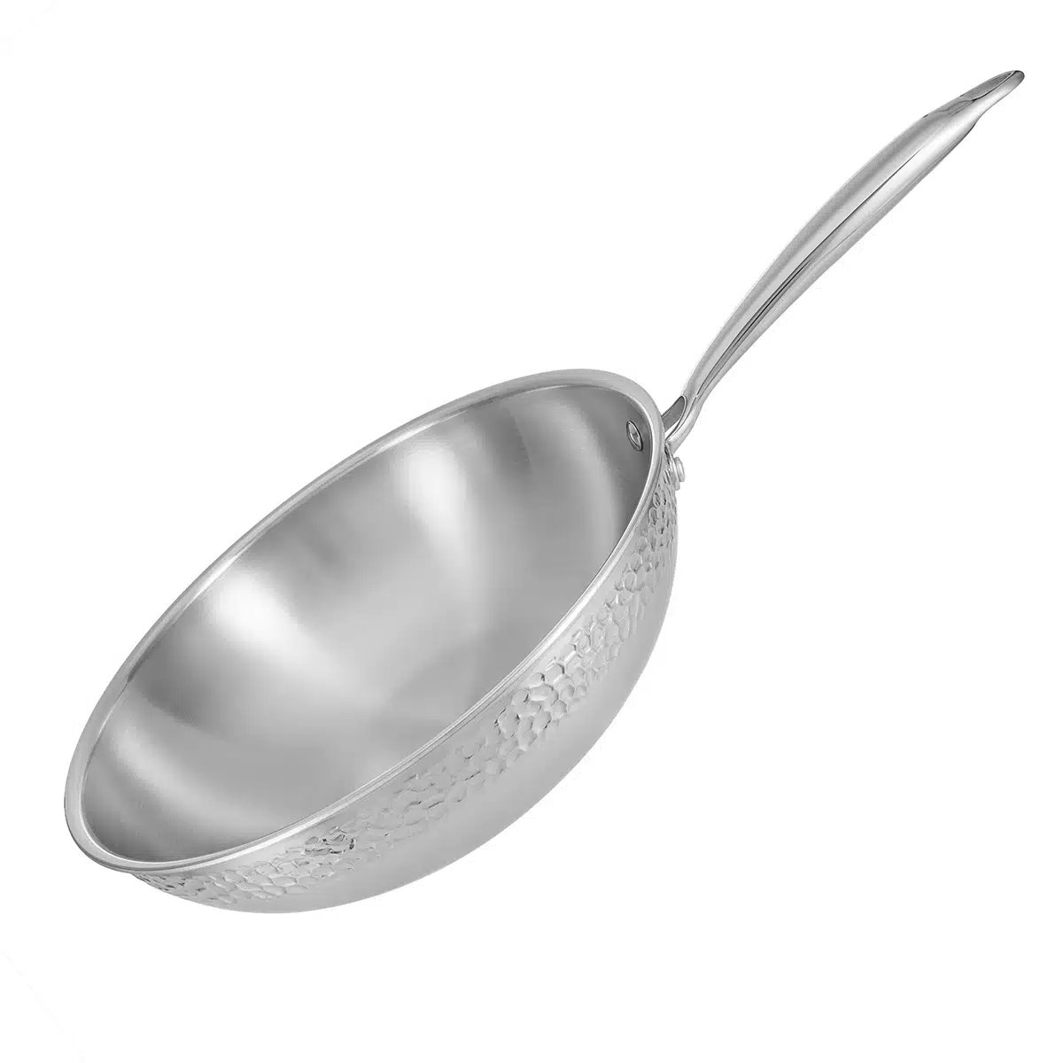 מחבת ווק נירוסטה 28 ס"מ TRI-PLY סדרת Resto - New Horizon – תמונה 6
