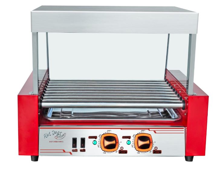 נקניקיות רולר 9 גלילים Pro Line - אדום - דגם חדש שטוח 009V