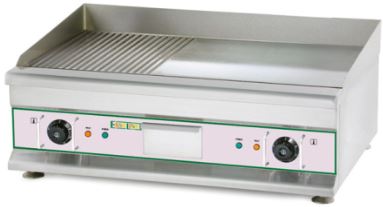 פלנגה משטח 75X40 כרום חצי פסים +שטוח 5000W תלת פאזי (750D2) שני טרמ'