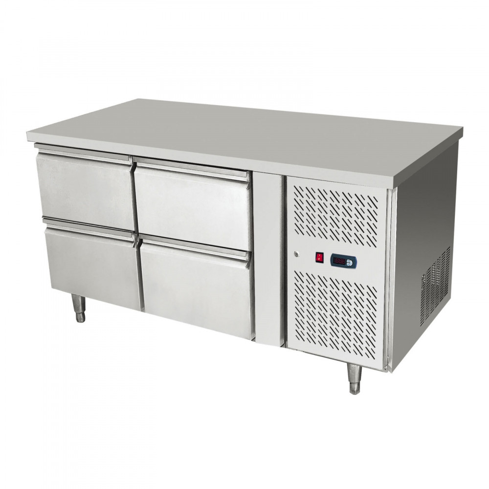 מקרר דלפקי 4 מגירות 136X70 גובה 85 ATOSA