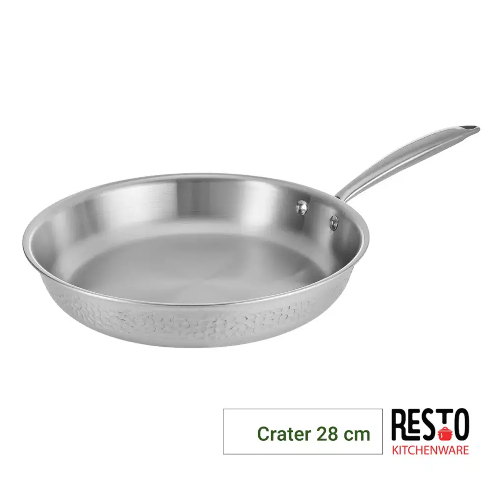מחבת נירוסטה תלת שכבתית 28 ס"מ מסדרת Crater RESTO - New Horizon