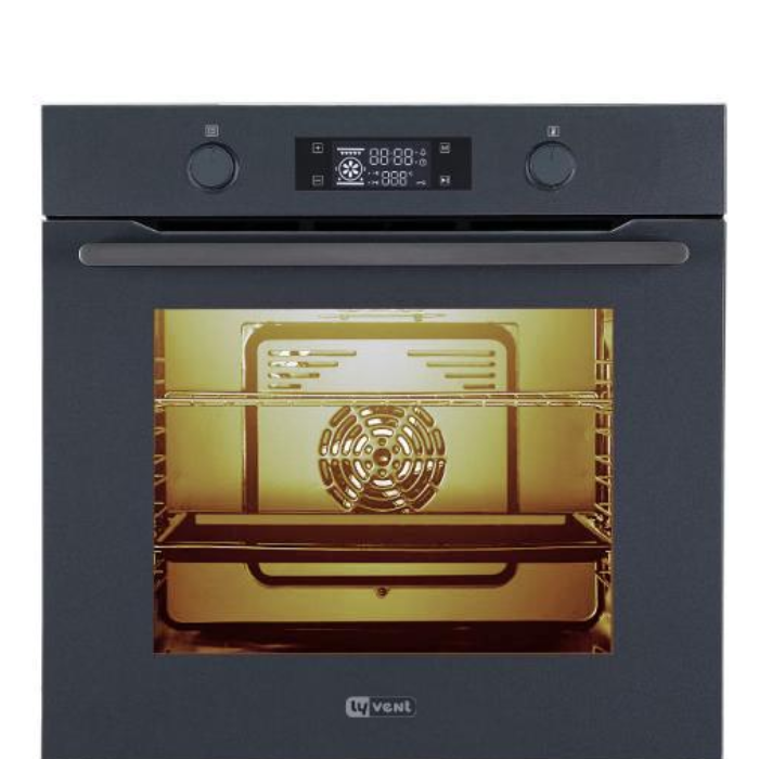 תנור אפיה LY VENT OV-A-215 שחור מט עם 10 תוכניות ותאורה LCD