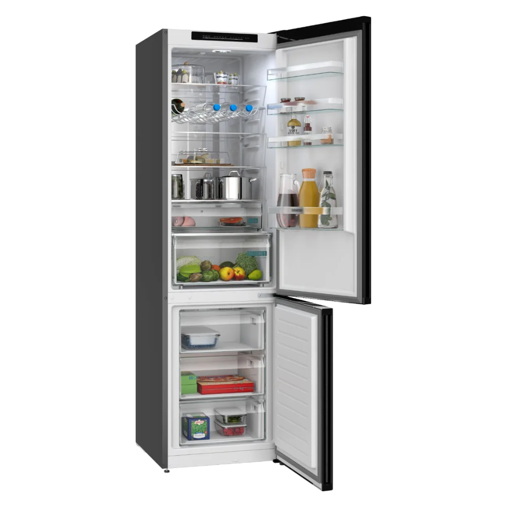 מקרר SIEMENS KG39NVXCG עם מקפיא תחתון, 363 ליטר ונירוסטה שחורה – תמונה 3