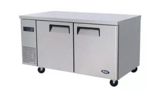 מקרר דלפק ATOSA 9030 עם שתי דלתות, מידות: 150X60 בגובה 85 ס"מ ועומק 60 ס"מ