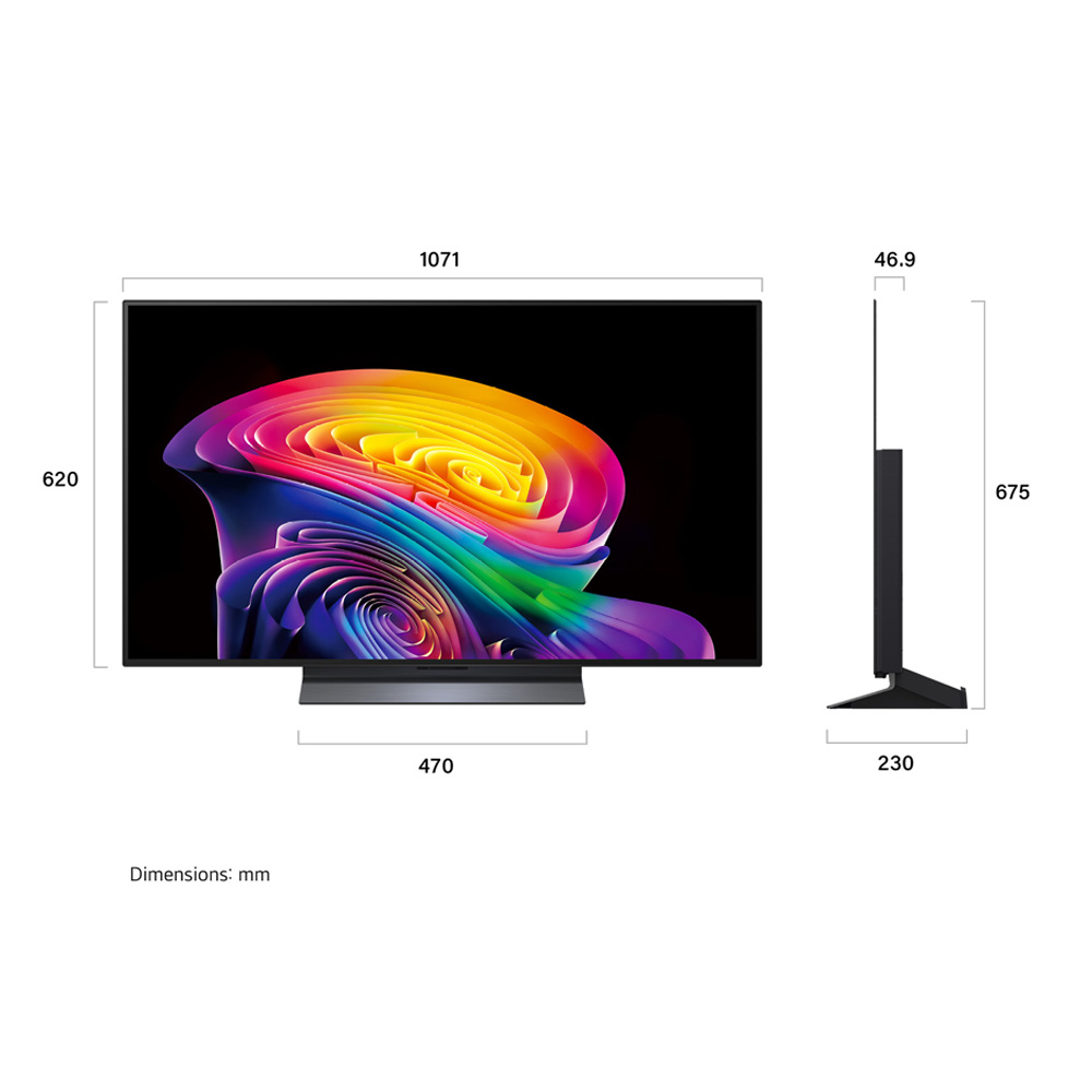 טלוויזיה LG OLED48C66LA עם פאנל OLED בגודל 48 אינץ' - 3 שנות אחריות – תמונה 2