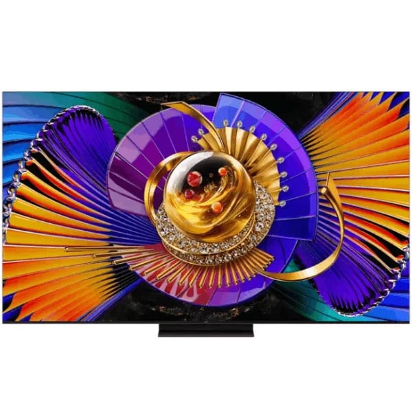 טלוויזיה חכמה 75 אינץ' TCL 75C7L עם רזולוציית 4K UHD וקצב רענון 144Hz.