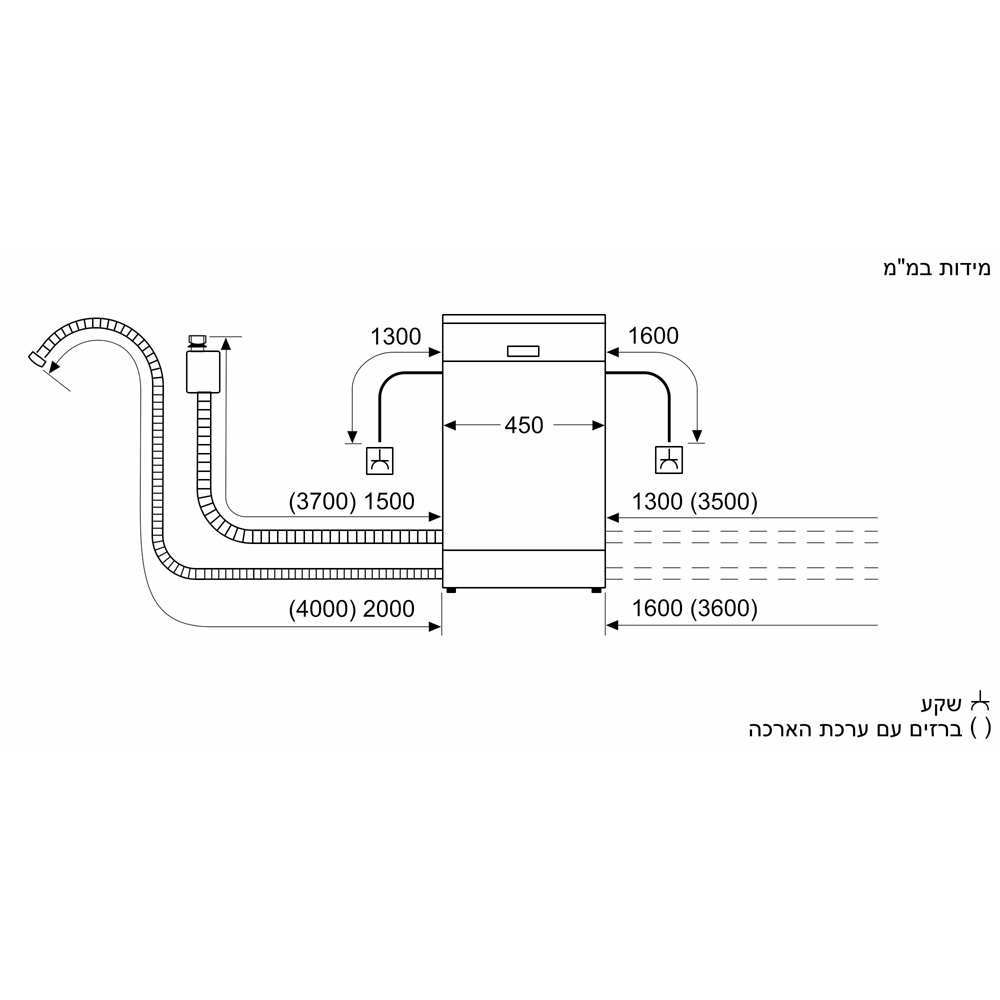 מדיח כלים צר BOSCH SPI2HKS02E - מאובזר בנפח של 9 מערכות כלים. – תמונה 10