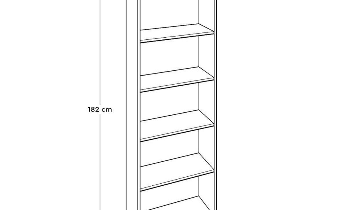 Navas -KTP-350-HH-1-צהוב - ספרייה 5 מדפים – תמונה 4