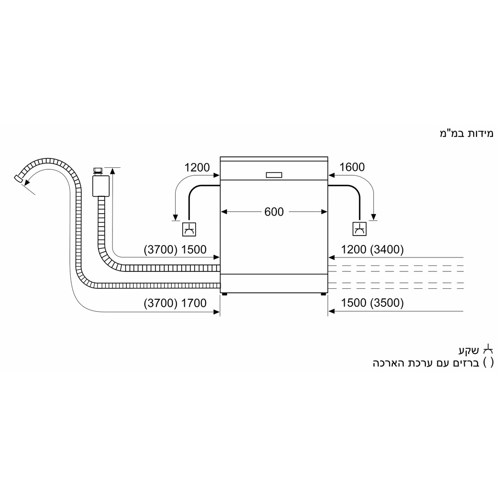 מדיח כלים אינטגרלי SIEMENS SN65ZX07CE עם מערכת ייבוש Zeolith ויכולת שליטה מרחוק. – תמונה 6
