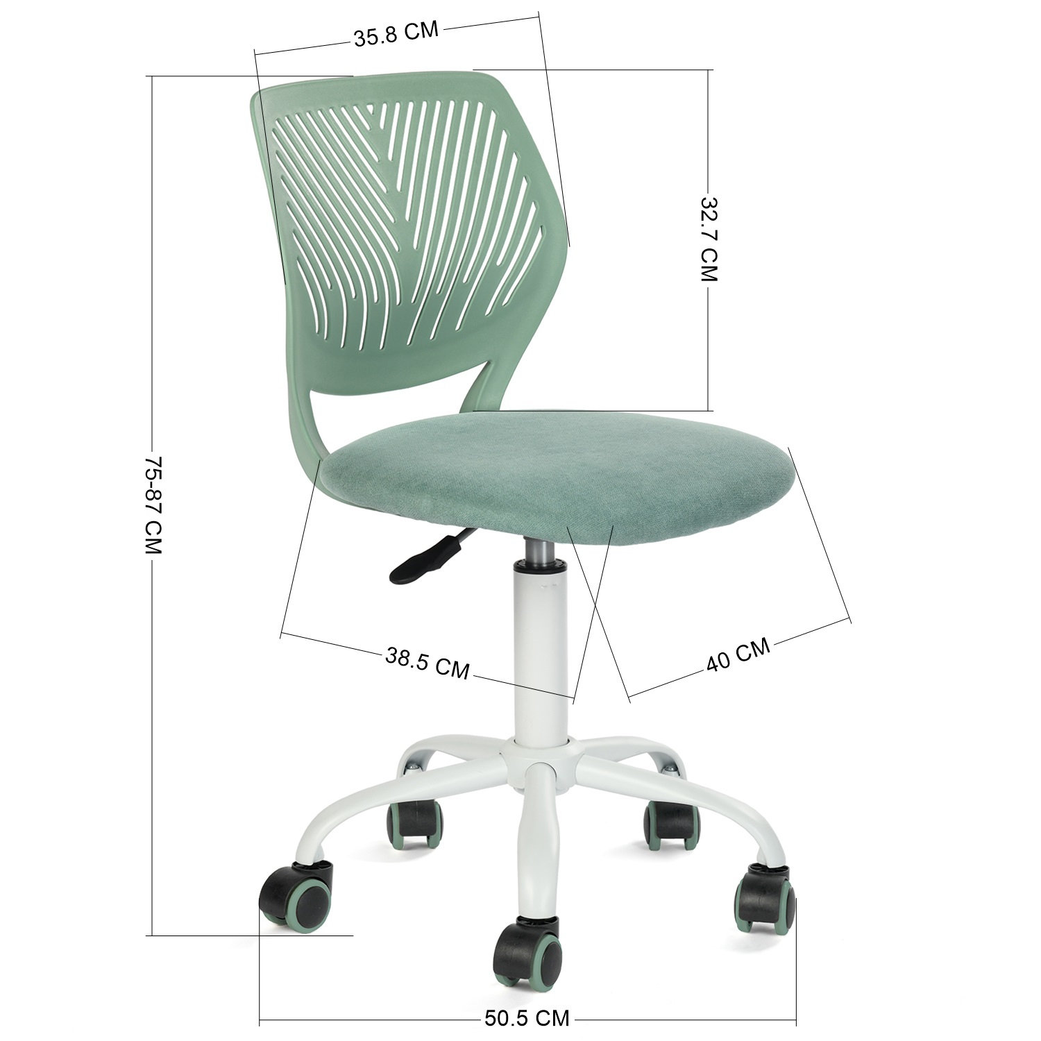 קרניישן אקווה - כיסא תלמיד - CARNATION FABRIC AQUA – תמונה 4