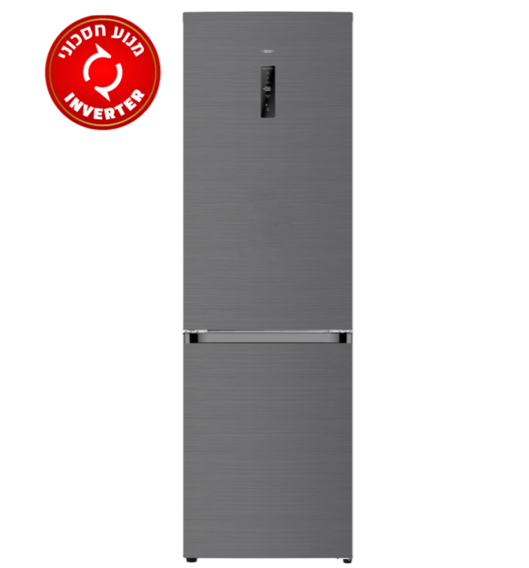מקרר מקפיא תחתון 320 ליטר NO FROST נירוסטה מושחרת דגם FJ-NF374DX