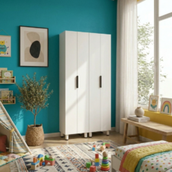ארון אחסון גבוה דו־כנפי מודולרי דגם אליה