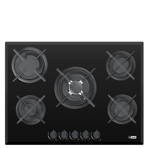 כיריים גז 70 ס"מ LY VENT HO-T-6781 עם 5 מבערים ומבער טורבו