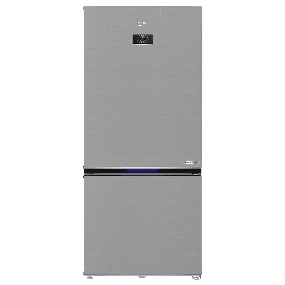 מקרר BEKO RCNE726X עם מקפיא תחתון וטכנולוגיית Harvest Fresh, נפח 615 ליטר
